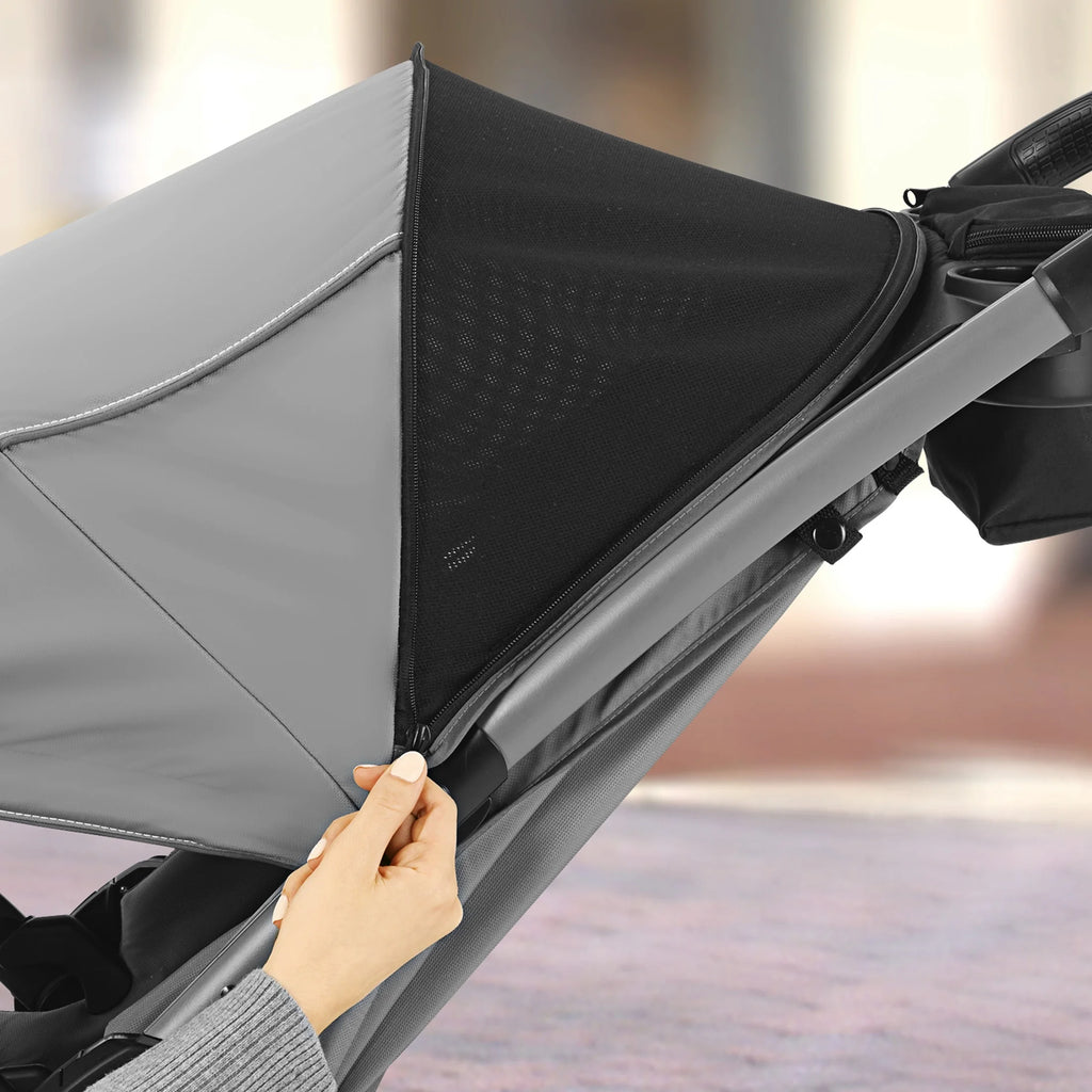 Mini Bravo plus Travel System Stroller with Keyfit 30 Infant Car Seat - Slate (Grey), New