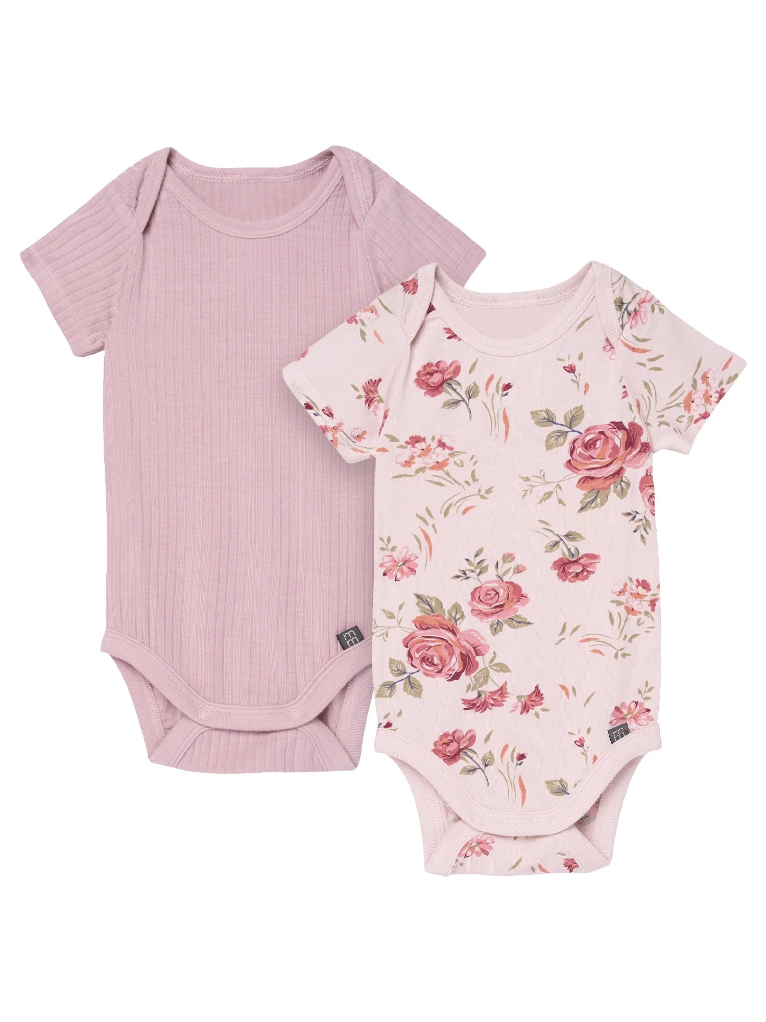 by Gerber Baby Neutral Super Soft Viscose Short Sleeve Bodysuits, 2-Pack, Sizes Newborn 12 Months