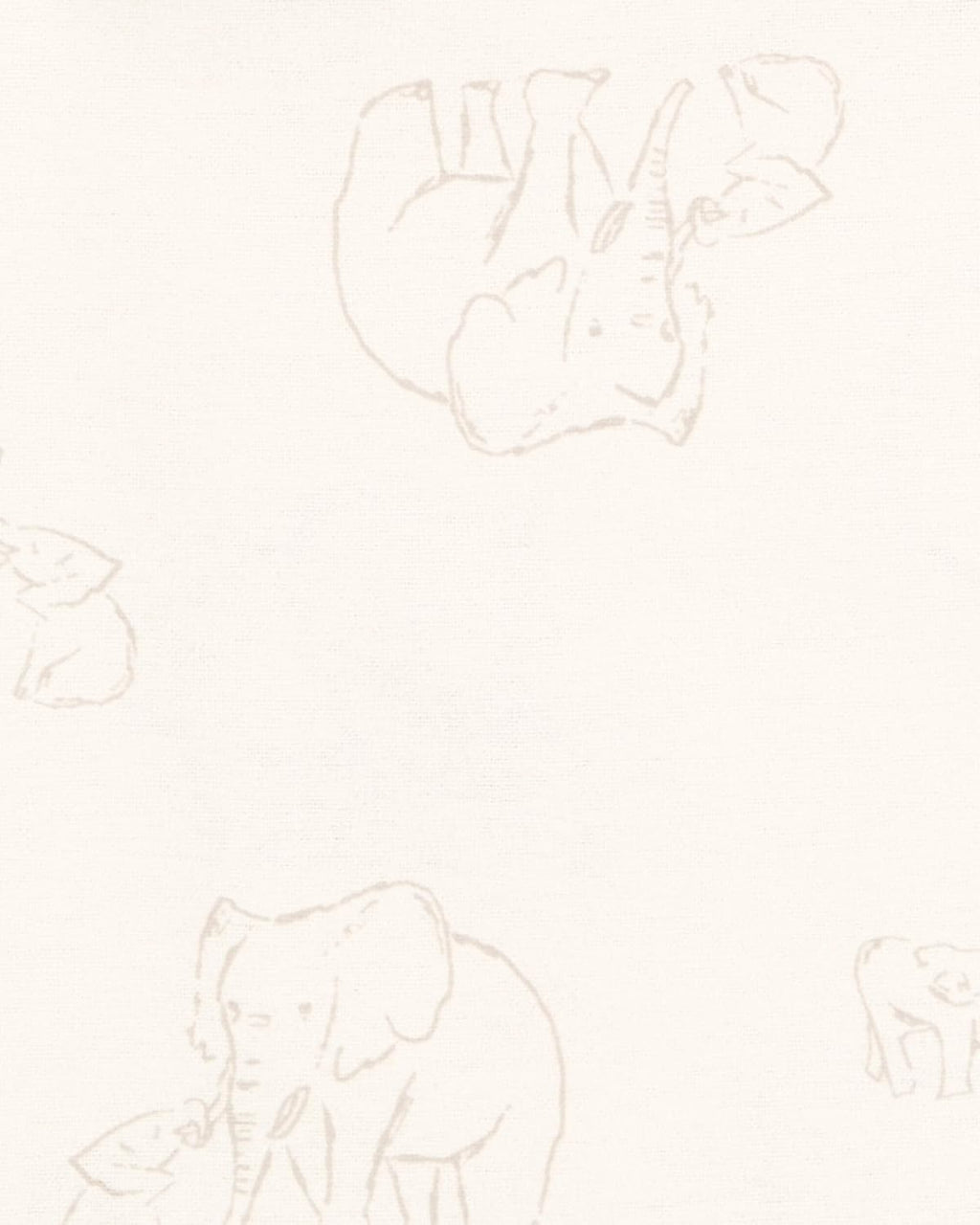 Baby Unisex Receiving Blankets 4-Pack (Cream Elephant)