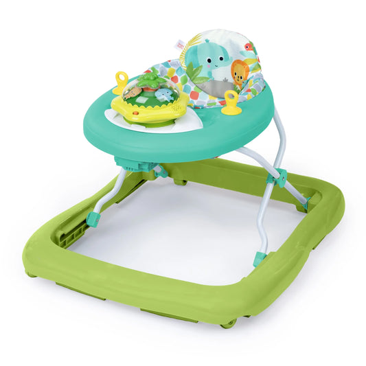 Bright Starts Wanderlights 2-In-1 Baby Walker for Infants, Blue, Green