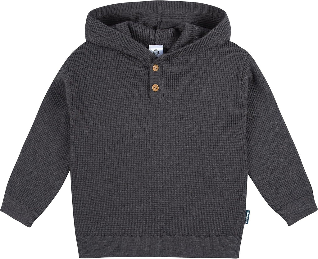 Baby & Toddler Boys' Sweater Knit Hooded Top and Pant Set