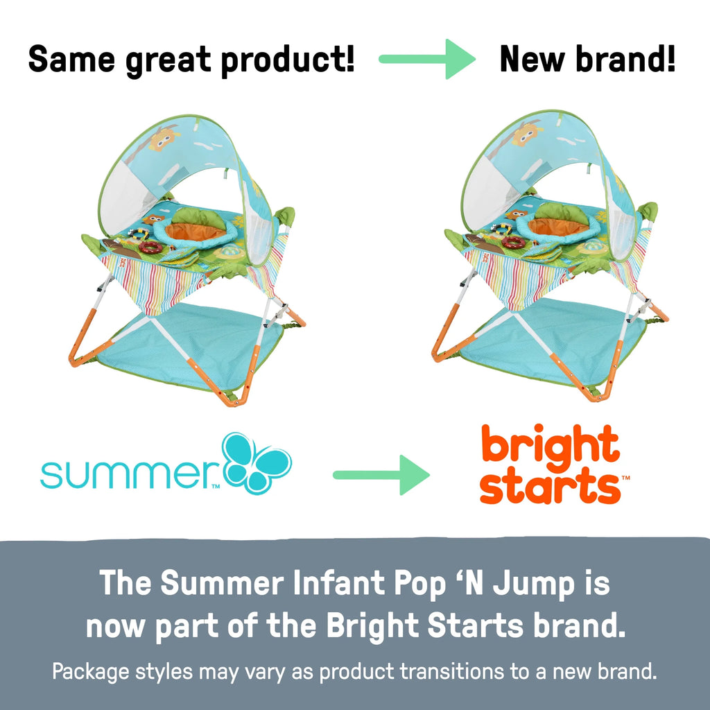 Pop 'N Jump Portable Activity Jumper, Owl Forest, Infant