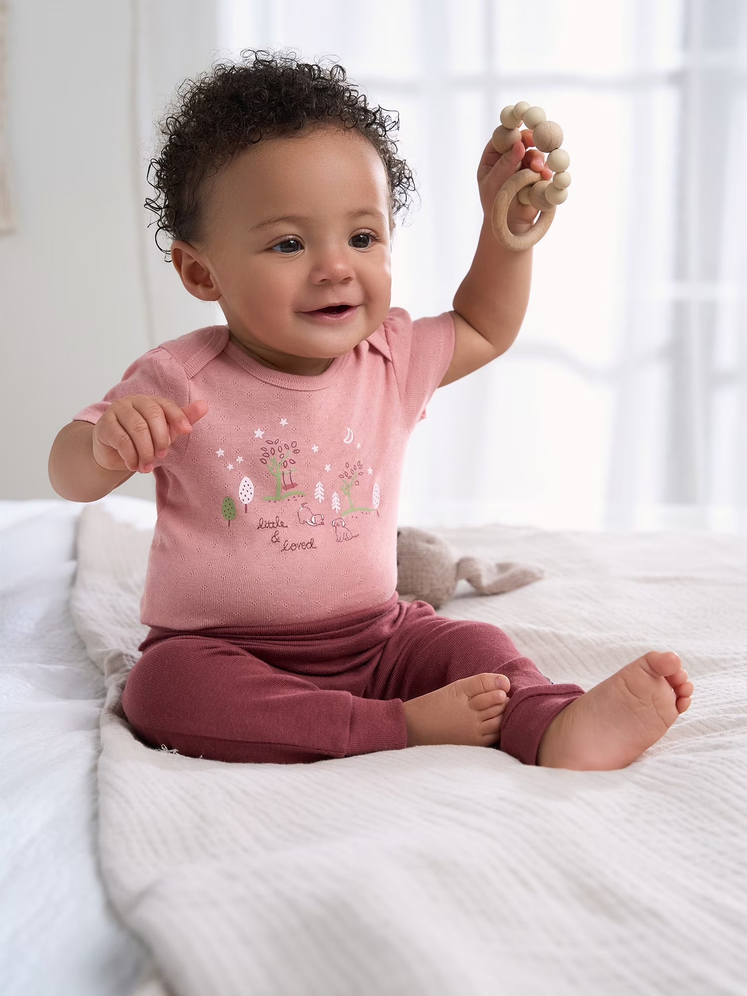 Baby Girl Short Sleeve Cotton Bodysuits, 3-Pack, Sizes Preemie - 12 Months