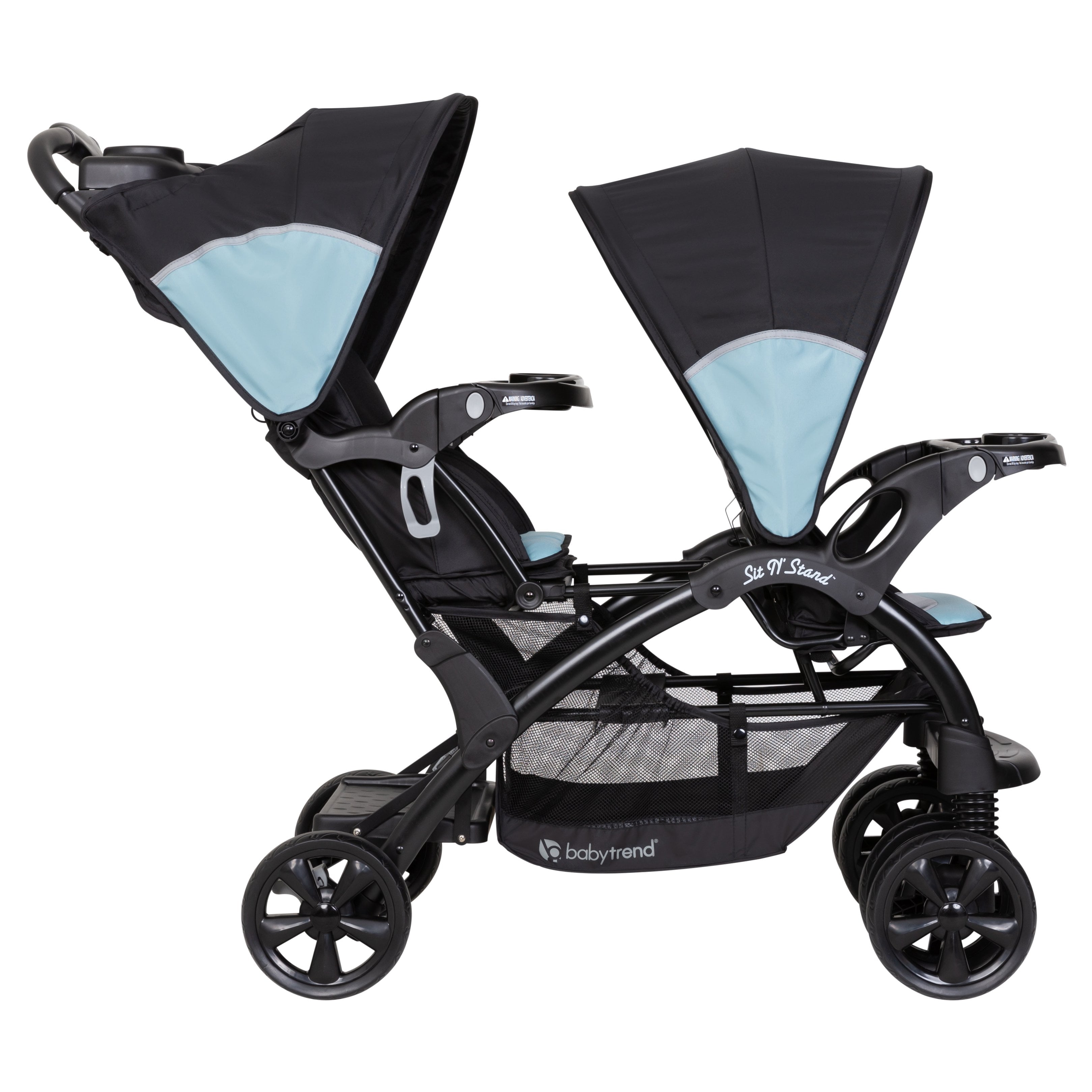 Baby Trend Sit N' Stand Double Stroller, Desert Blue