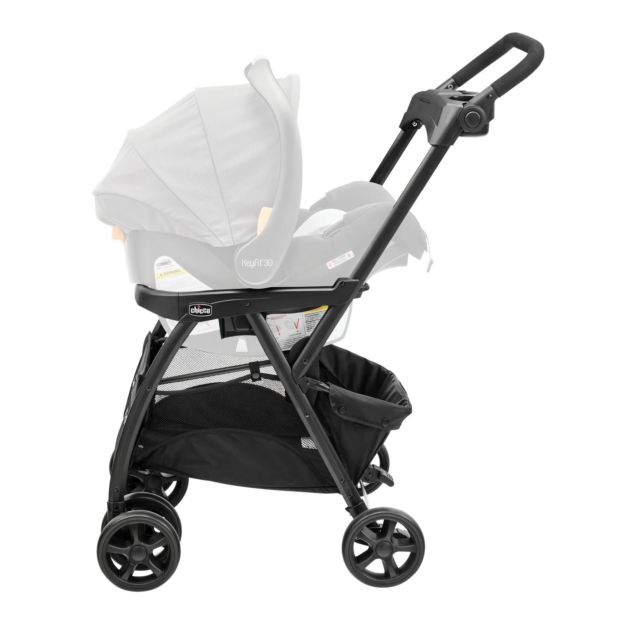 Keyfit Caddy Frame Stroller - Black (Black), New