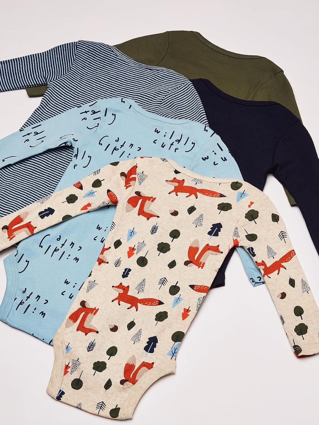 Baby Boys' 5-Pack Long-Sleeve Onesies Bodysuit