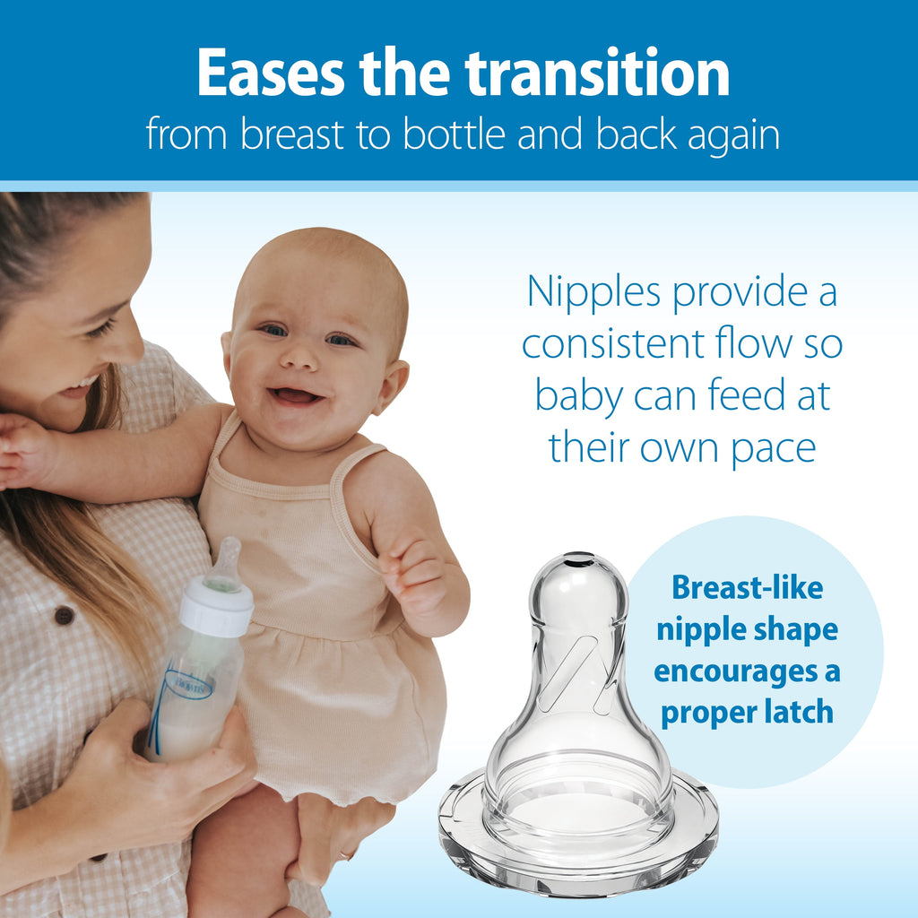 Dr. Brown’S Natural Flow Anti-Colic Options+ Narrow Baby Bottle, Pink, 8Oz, Slow Flow, 0M+, 3 Pack