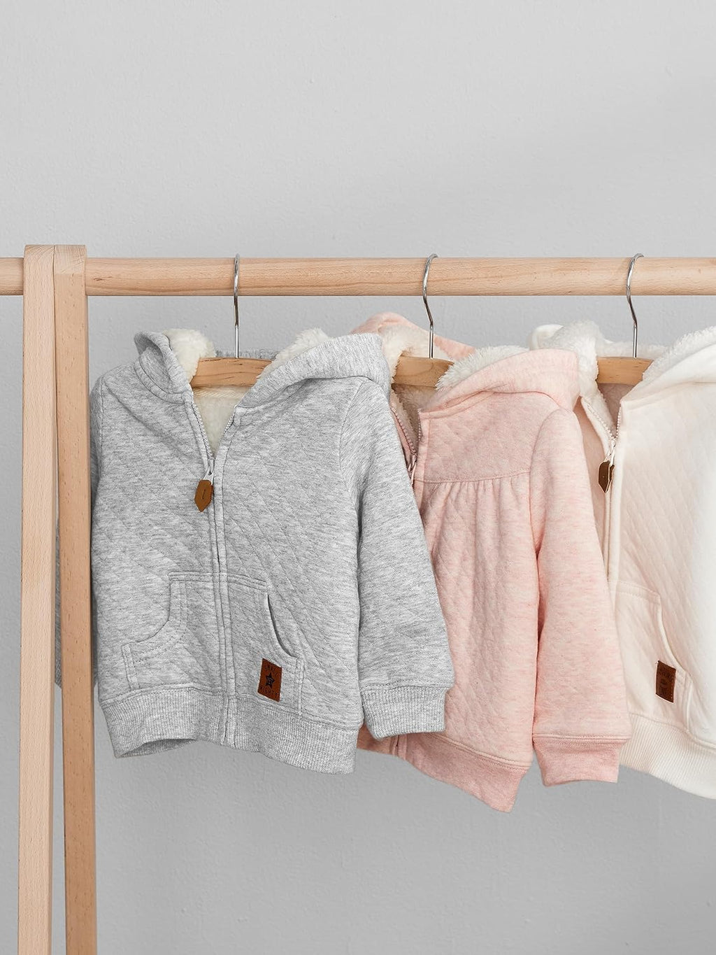 Baby Hooded Sweater Jacket with Sherpa Lining