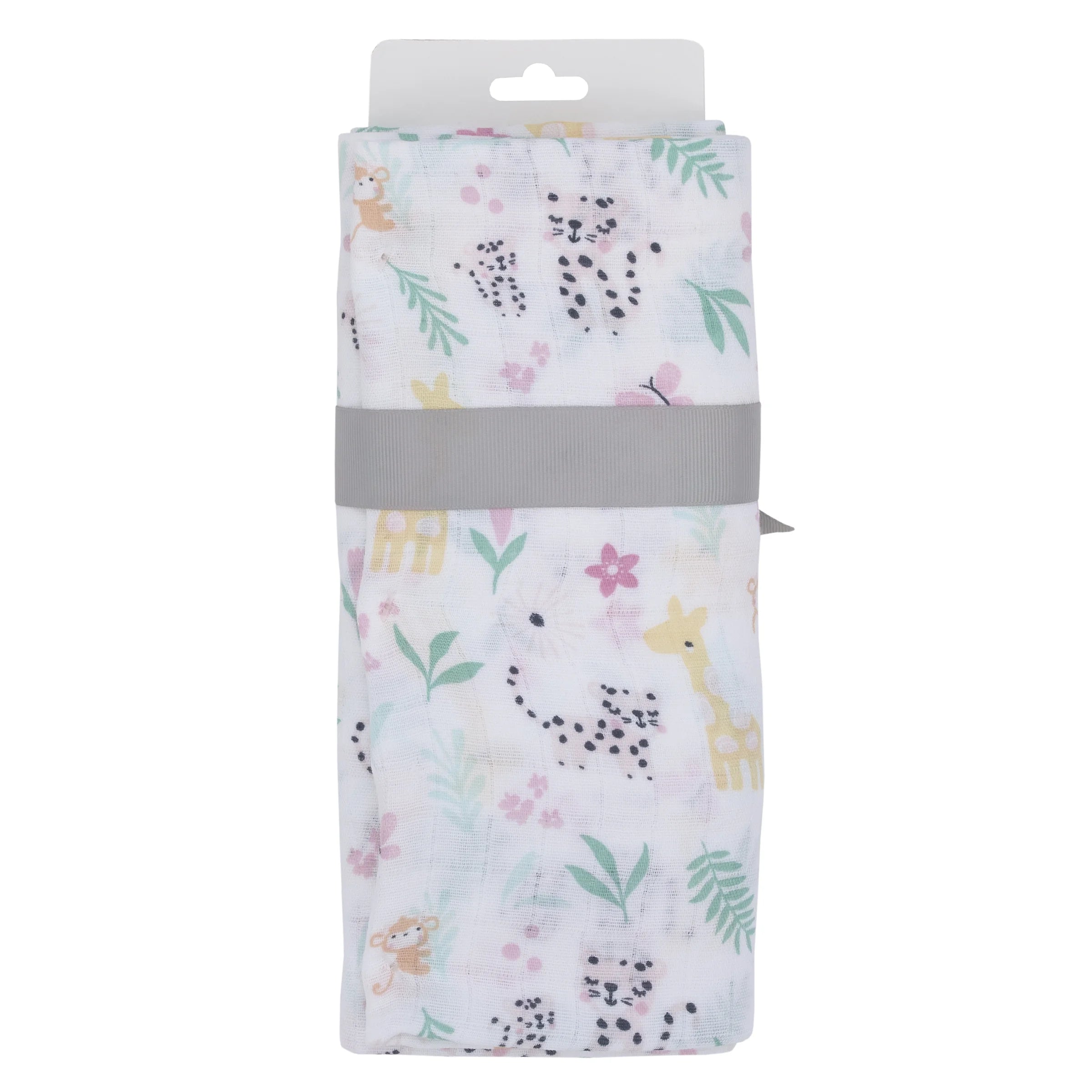 Single Pack Muslin Swaddle Blanket Jungle Girl