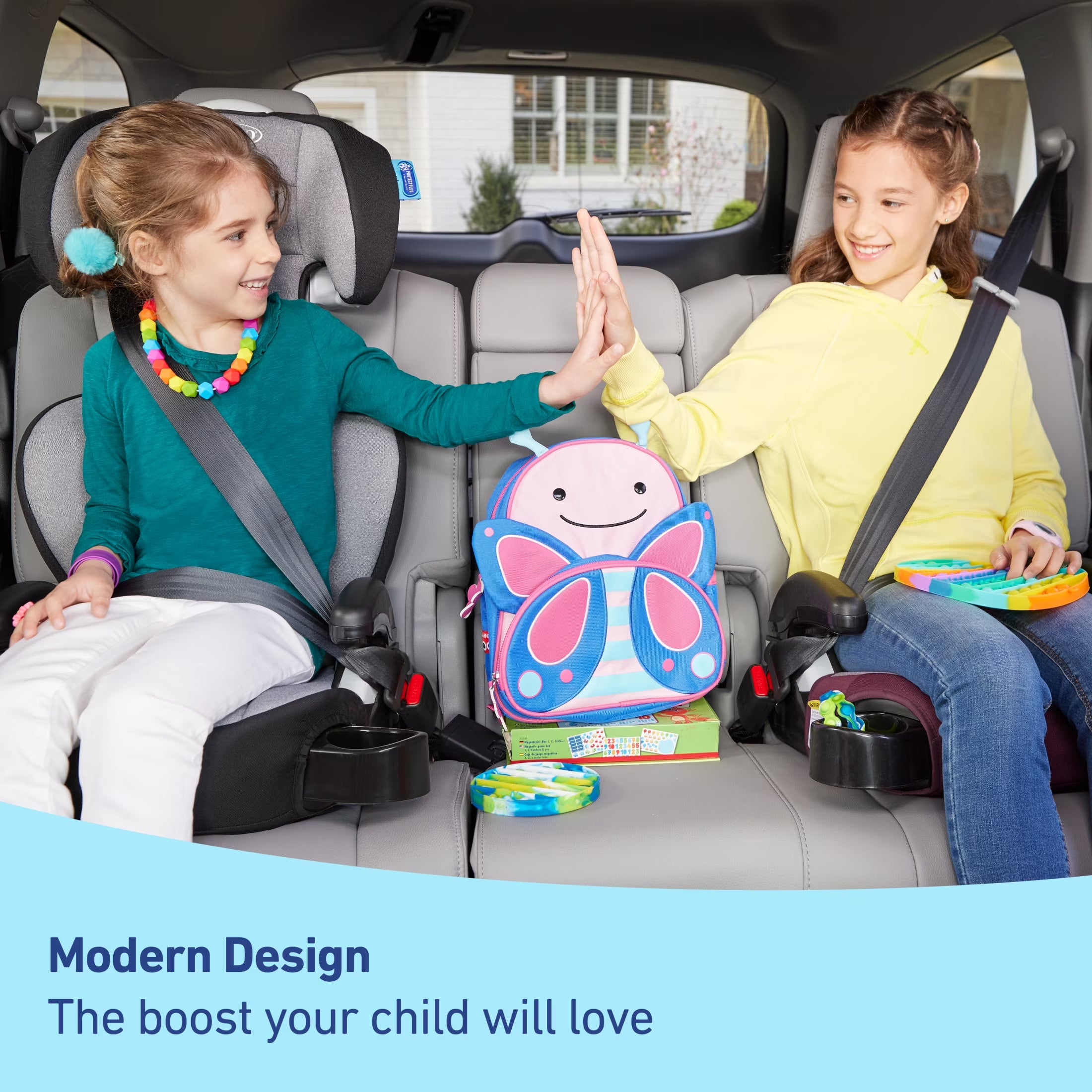 Turbobooster 2.0 Highback Booster Seat, Declan, Grey