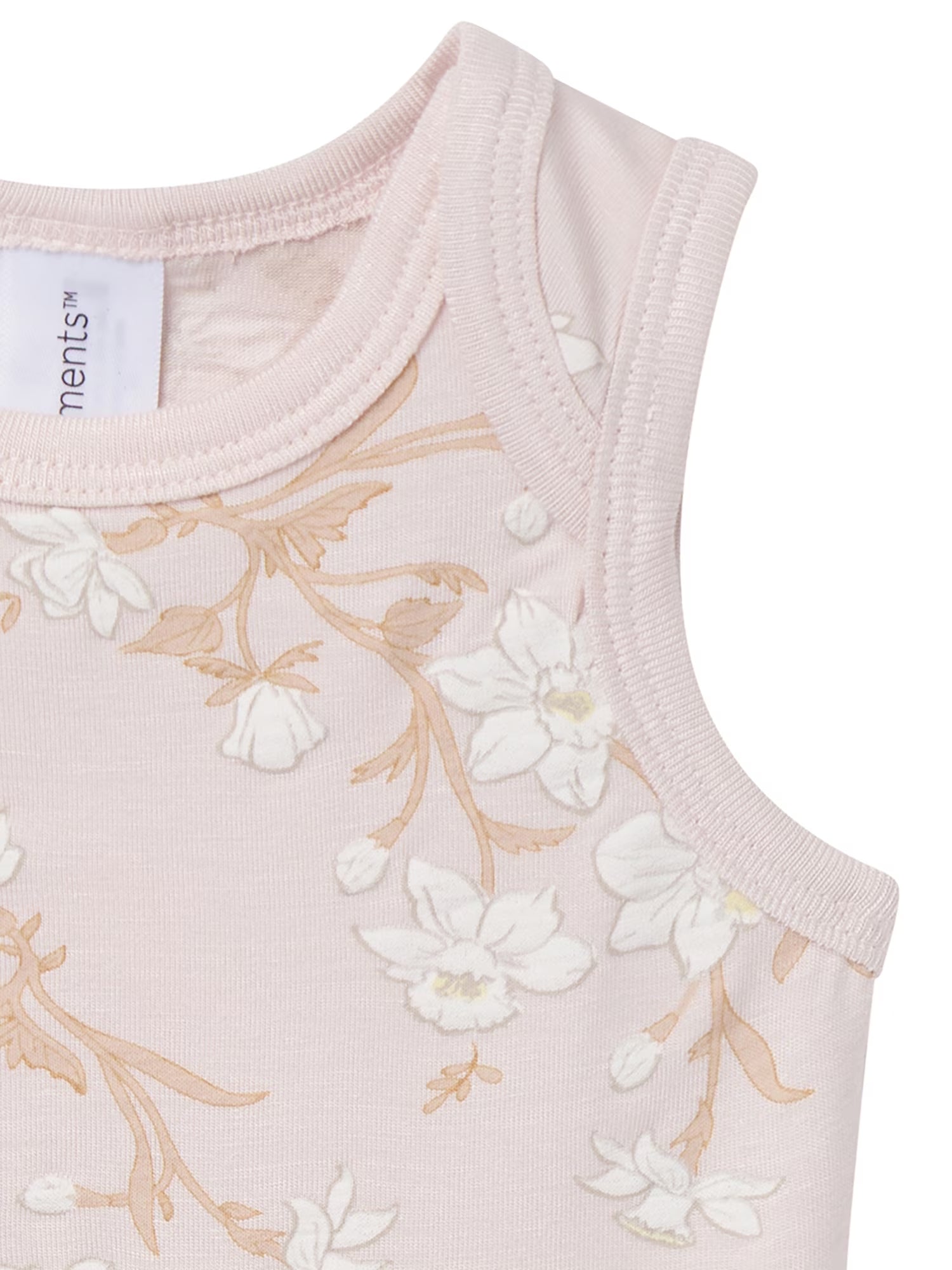 by Gerber Baby Neutral Viscose Sleeveless Bodysuit and Short Outfit Set, 2-Piece, Sizes Newborn - 12 Months