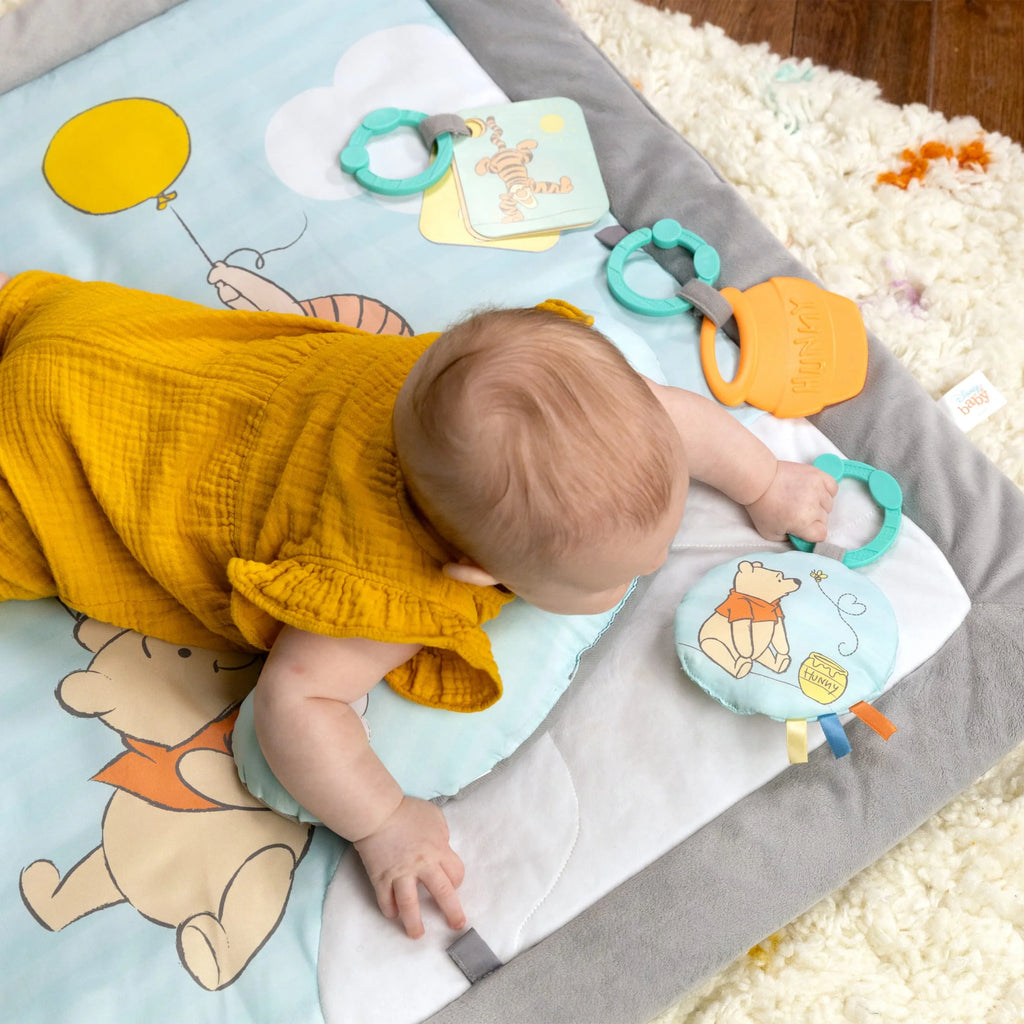 Disney WINNIE the POOH Once upon a Tummy Time Activity Gym, Blue, Newborn