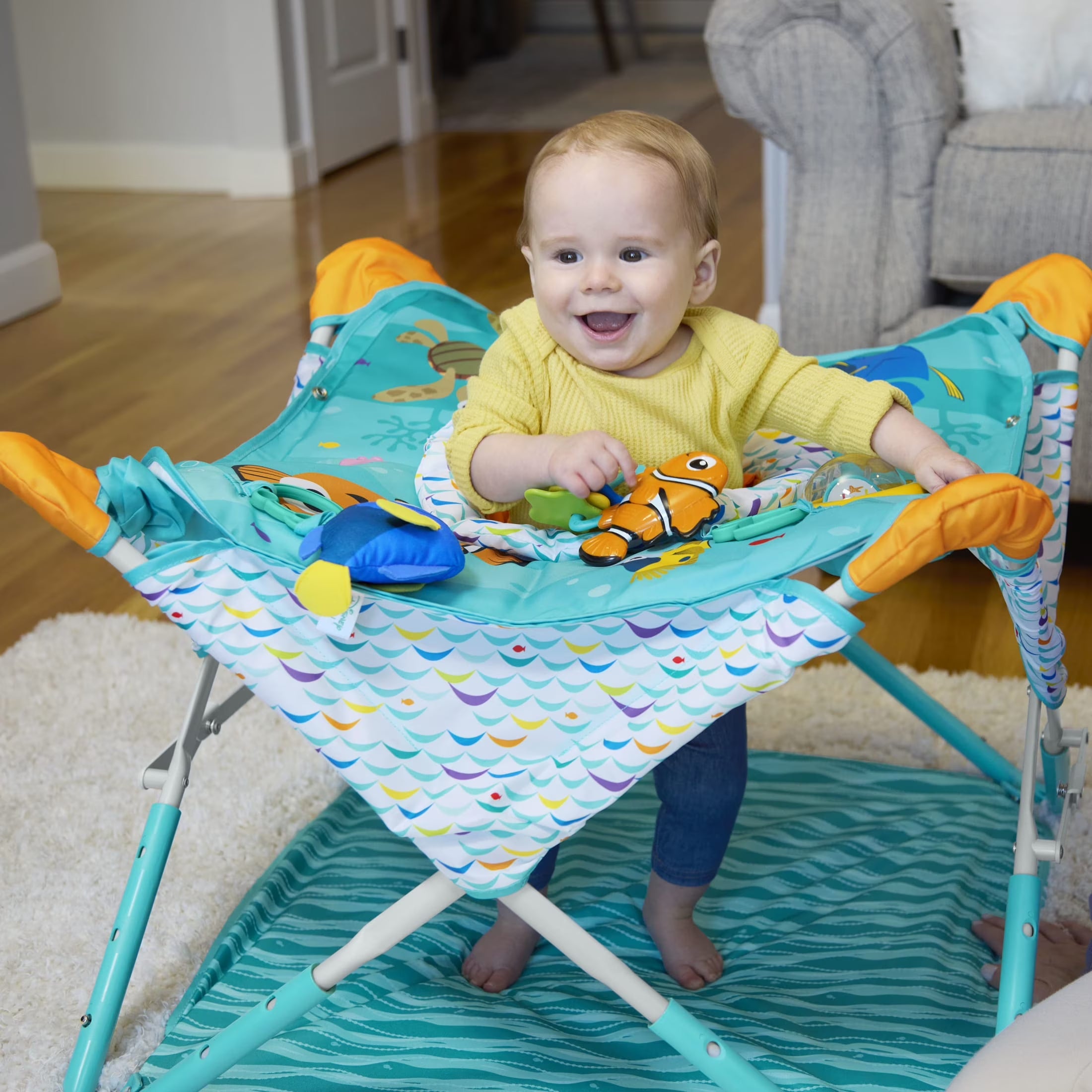 Disney Baby Finding Nemo Pop 'N Jump Foldable Activity Center by , Unisex, Infant