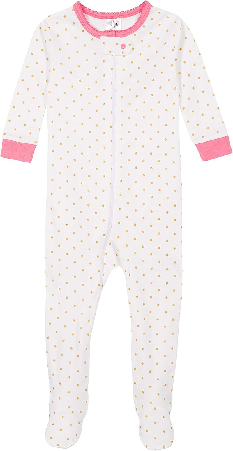 Baby Girls Baby-Girls 4-Pack Footed Pajamas