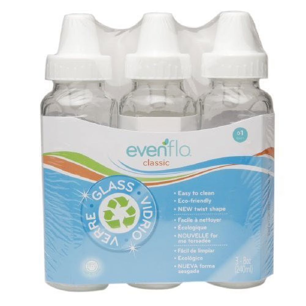 3 Pack Classic Glass Bottle, 8-Ounce