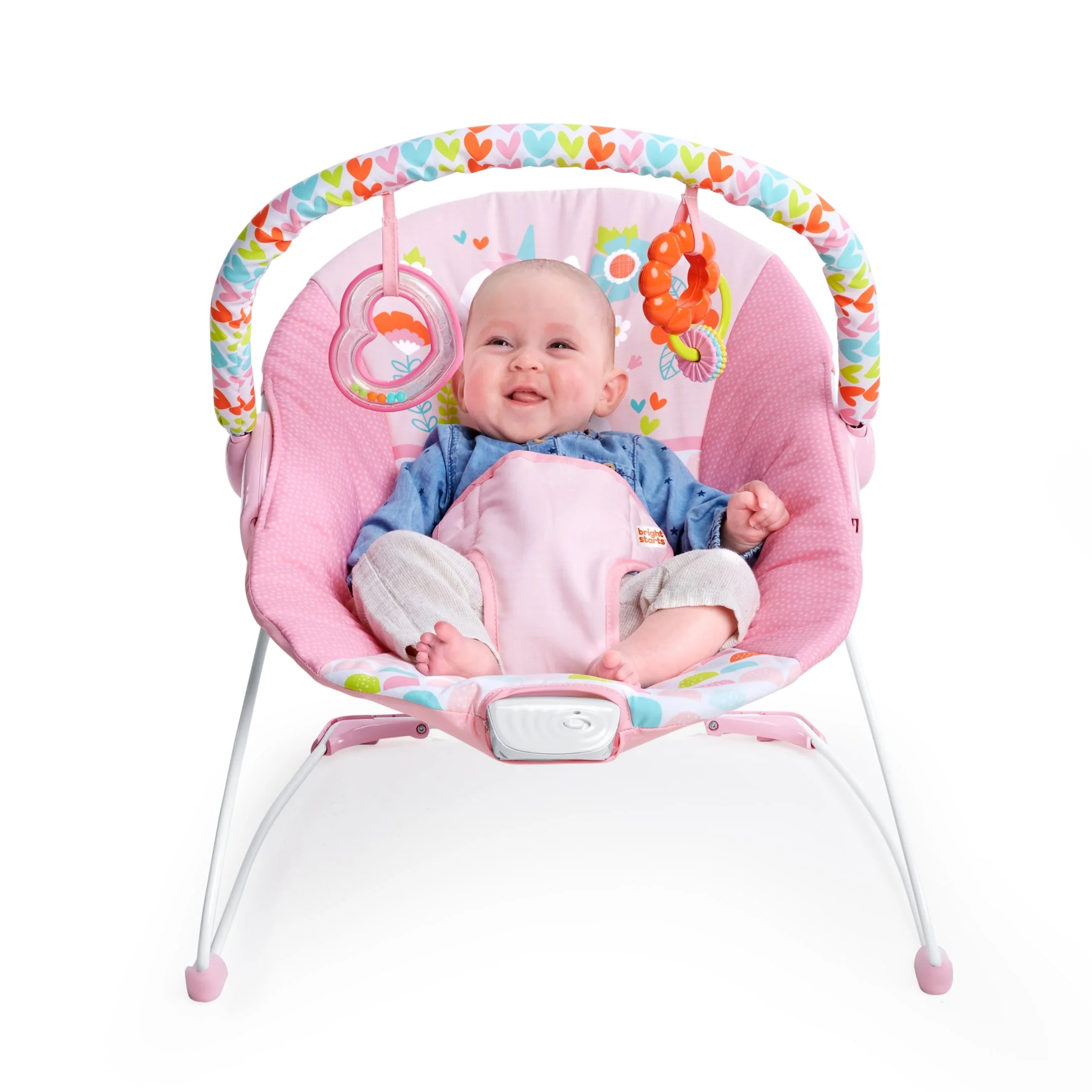 Vibrating Infant Baby Bouncer with Toys, Fantasy Unicorn