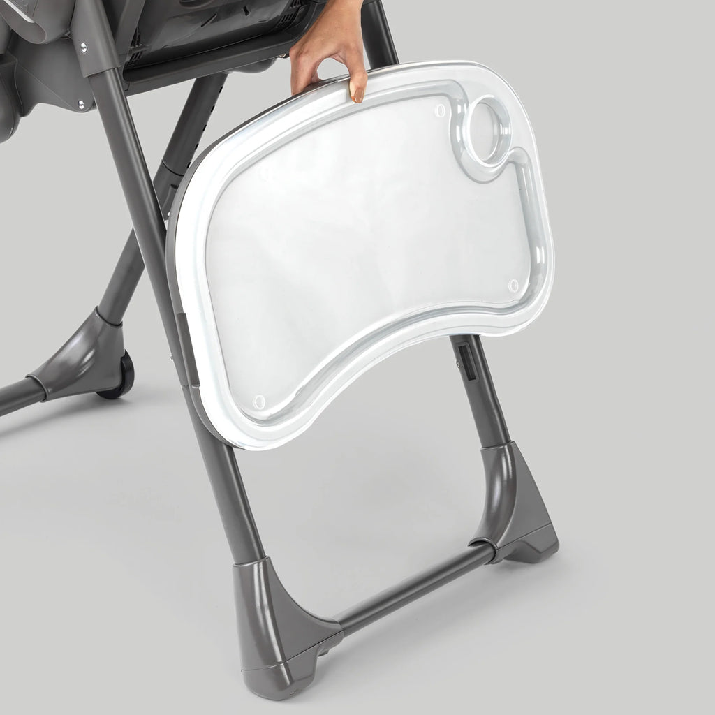 Polly Space-Saving Fold Easy Clean Highchair - Black (Black), New