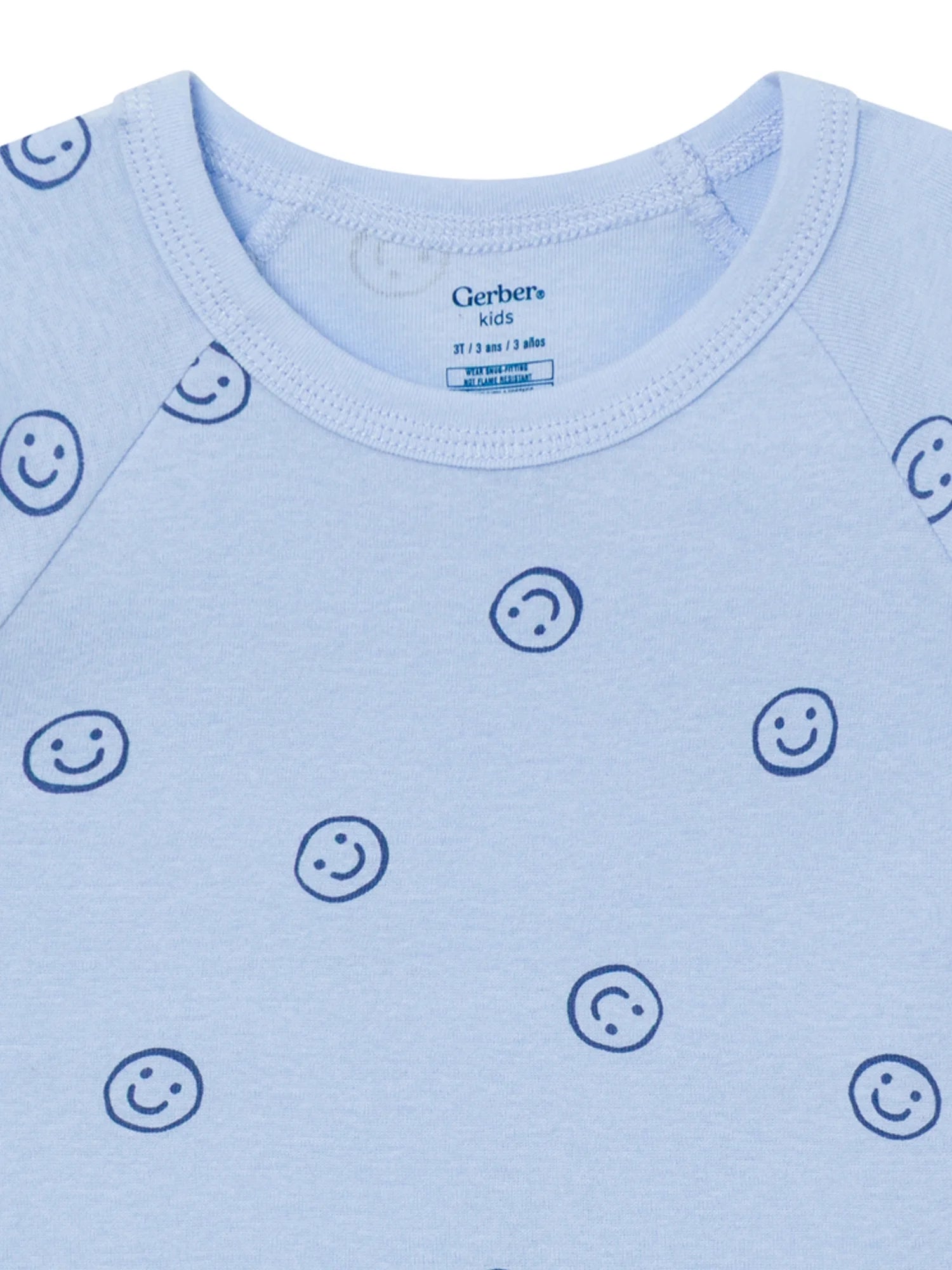 Toddler Neutral Tight Fitting Pajama Set, 4-Piece, Sizes 12 Months - 5T
