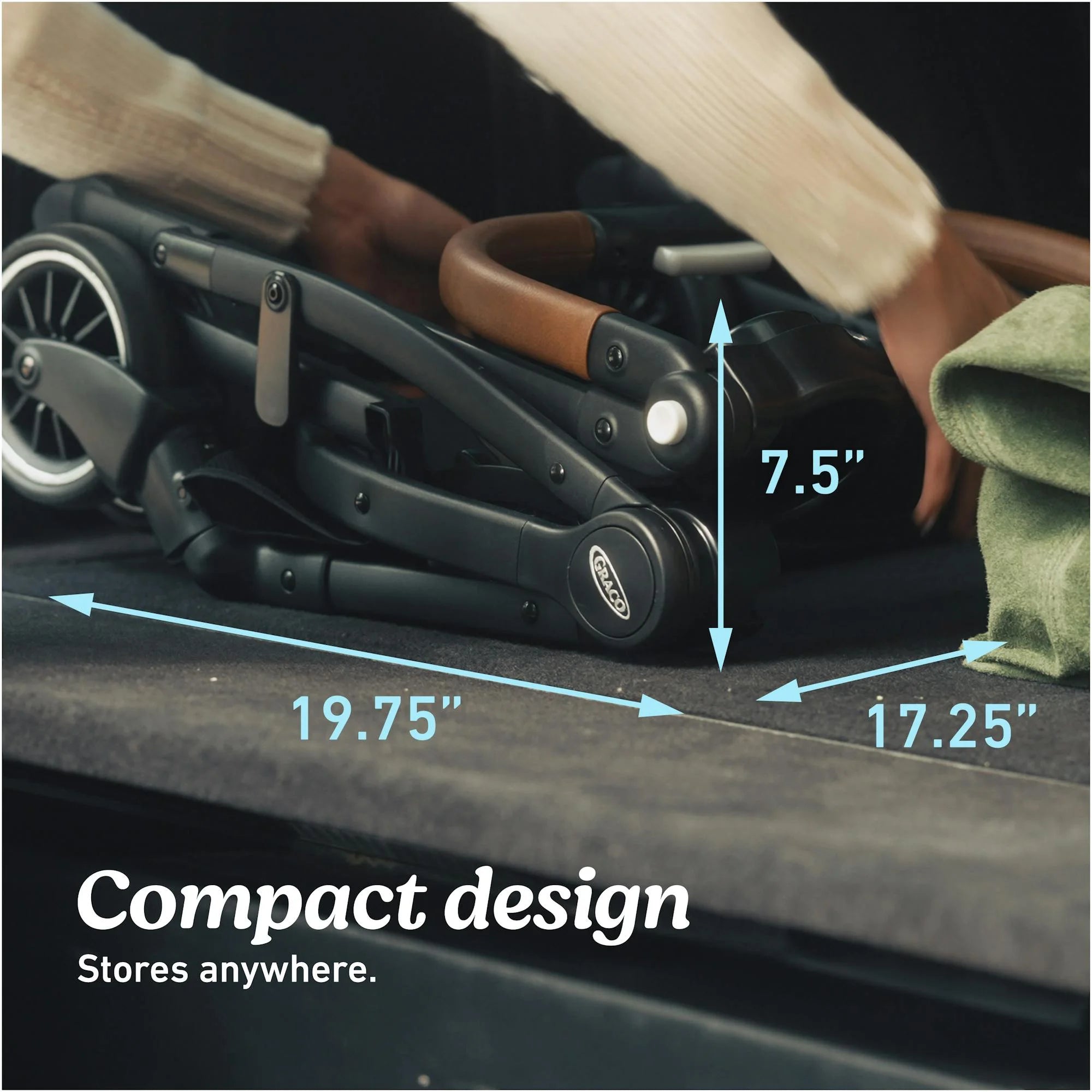 Graco Gomax Compact Stroller Frame, Ace 2024, Black