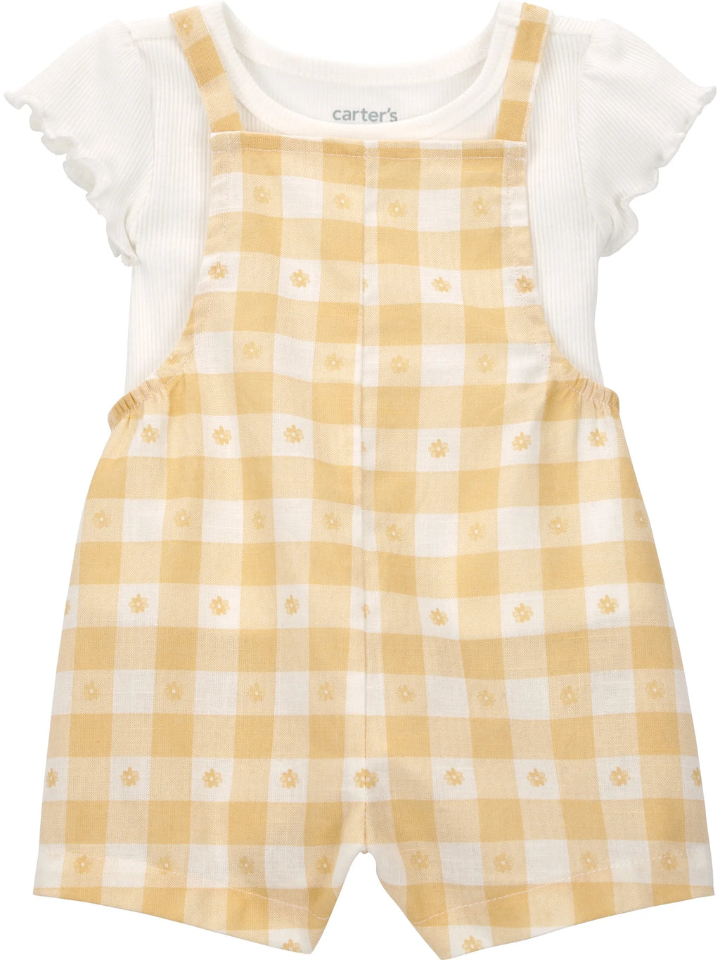 Baby Girl Overall Set, 2-Piece, Sizes 0/3-24 Months