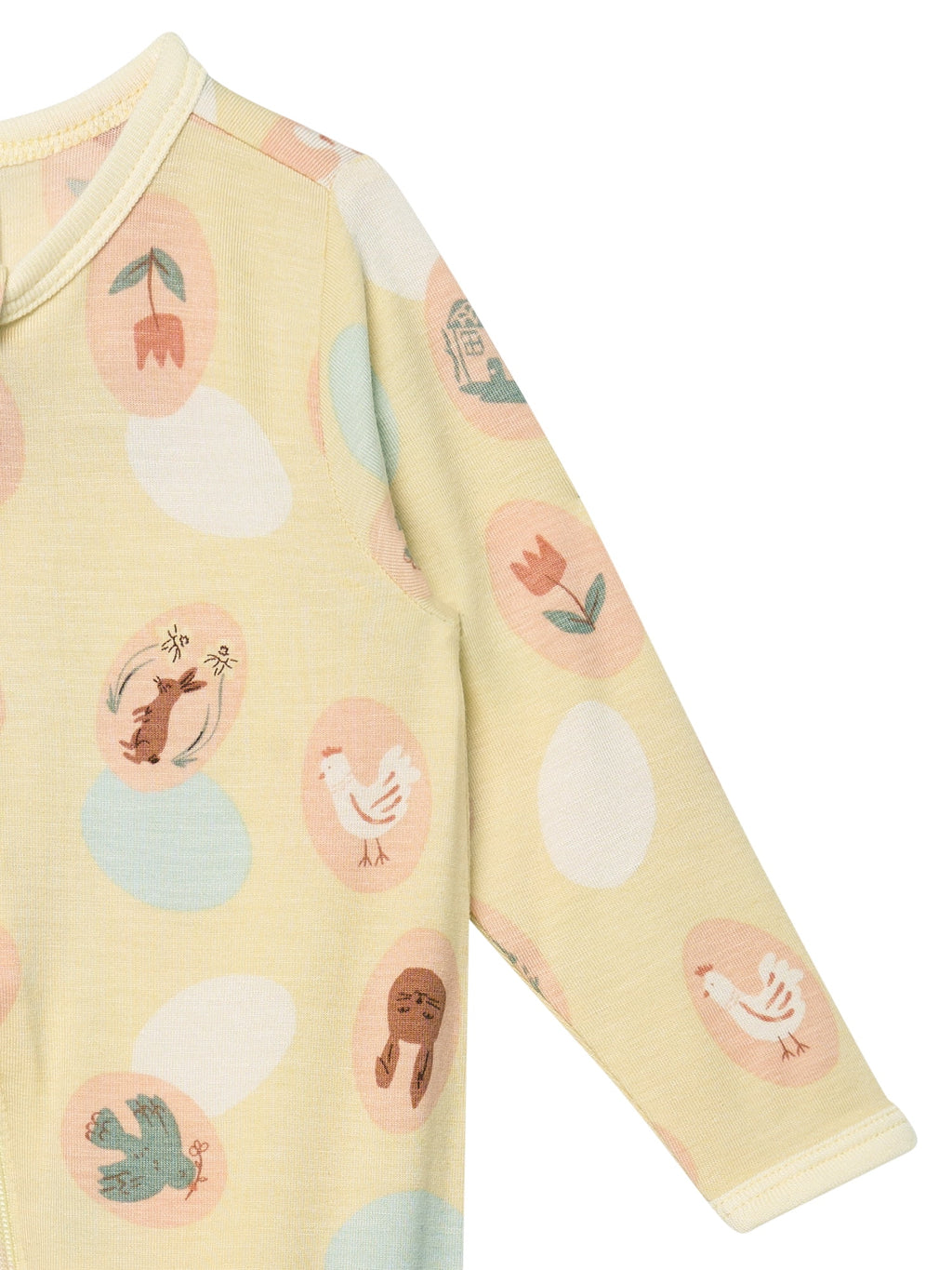 by Gerber Baby Neutral Viscose Easter Two-Way Zip Sleep 'N Play Footed Pajamas, Sizes Newborn - 6/9 Months