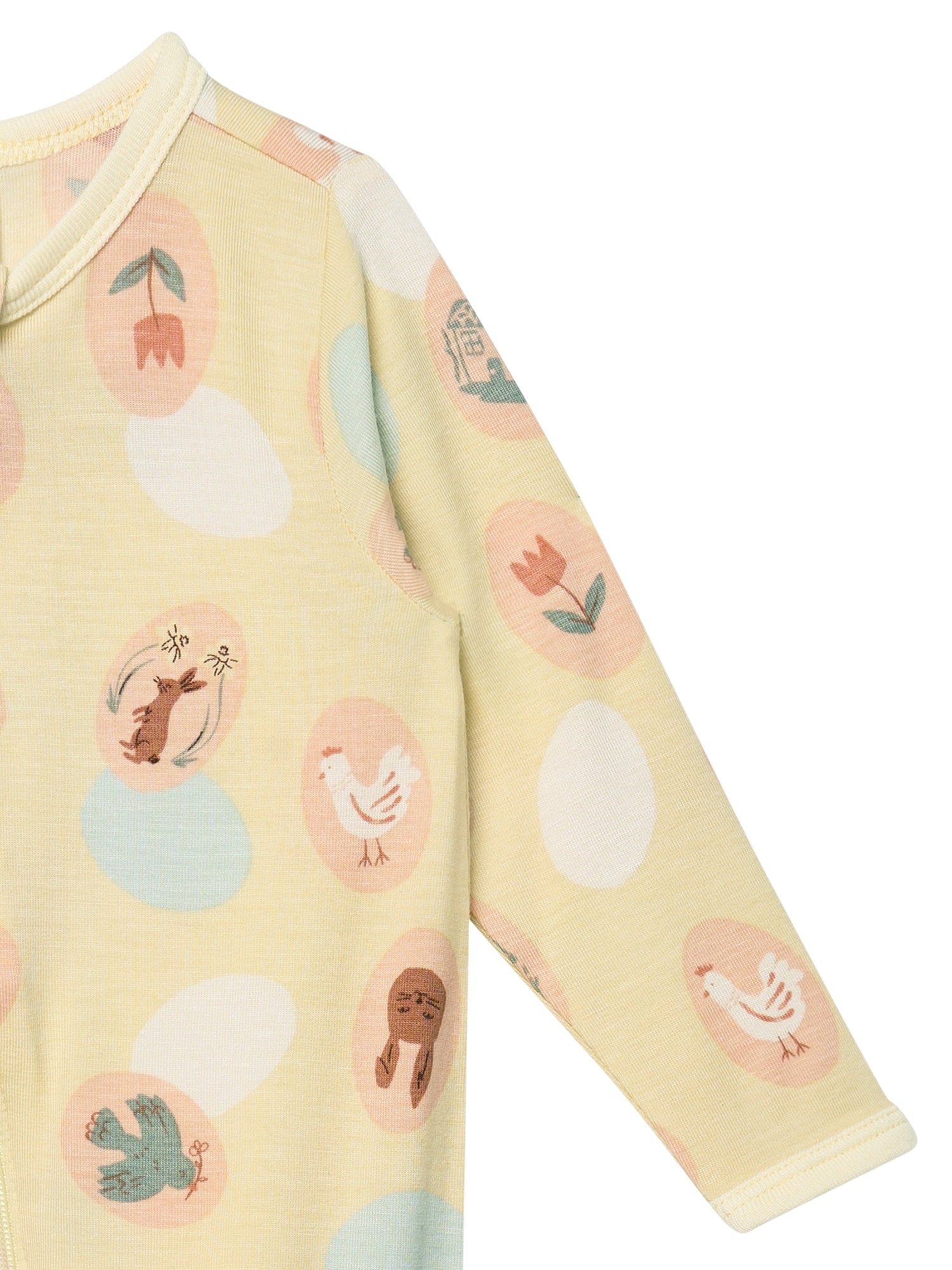 by Gerber Baby Neutral Viscose Easter Two-Way Zip Sleep 'N Play Footed Pajamas, Sizes Newborn - 6/9 Months