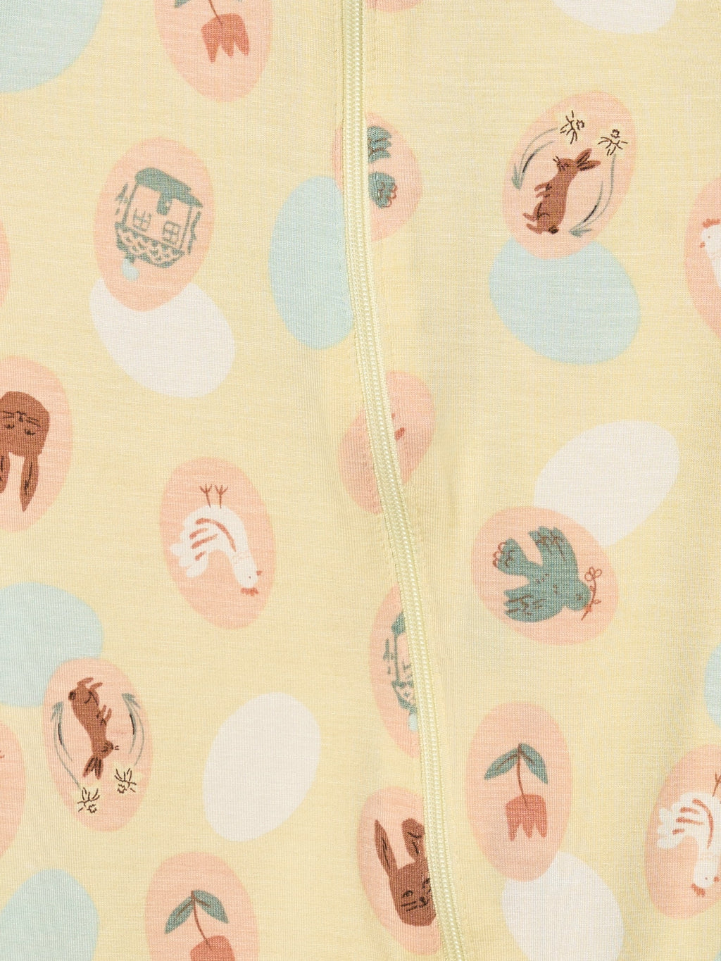 by Gerber Baby Neutral Viscose Easter Two-Way Zip Sleep 'N Play Footed Pajamas, Sizes Newborn - 6/9 Months