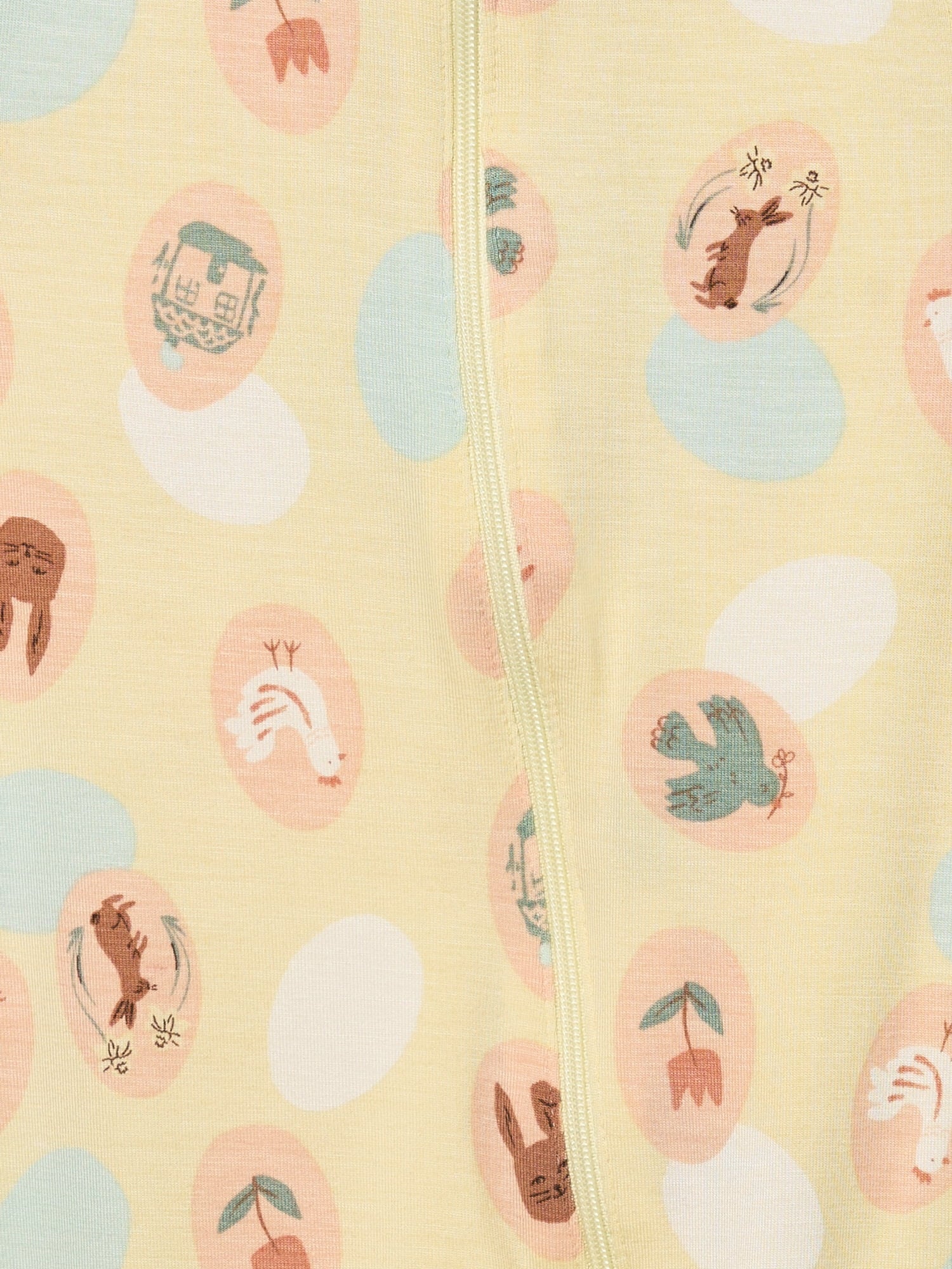 by Gerber Baby Neutral Viscose Easter Two-Way Zip Sleep 'N Play Footed Pajamas, Sizes Newborn - 6/9 Months