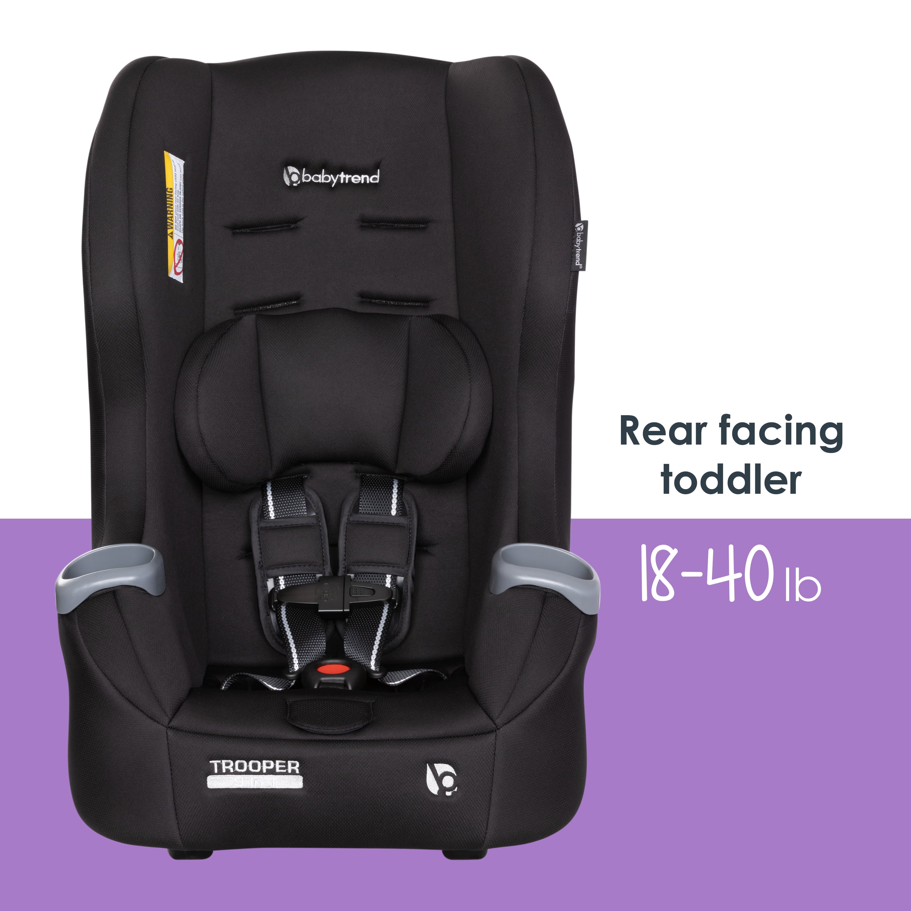 Trooper 3-In-1 Convertible Car Seat - Desert Black