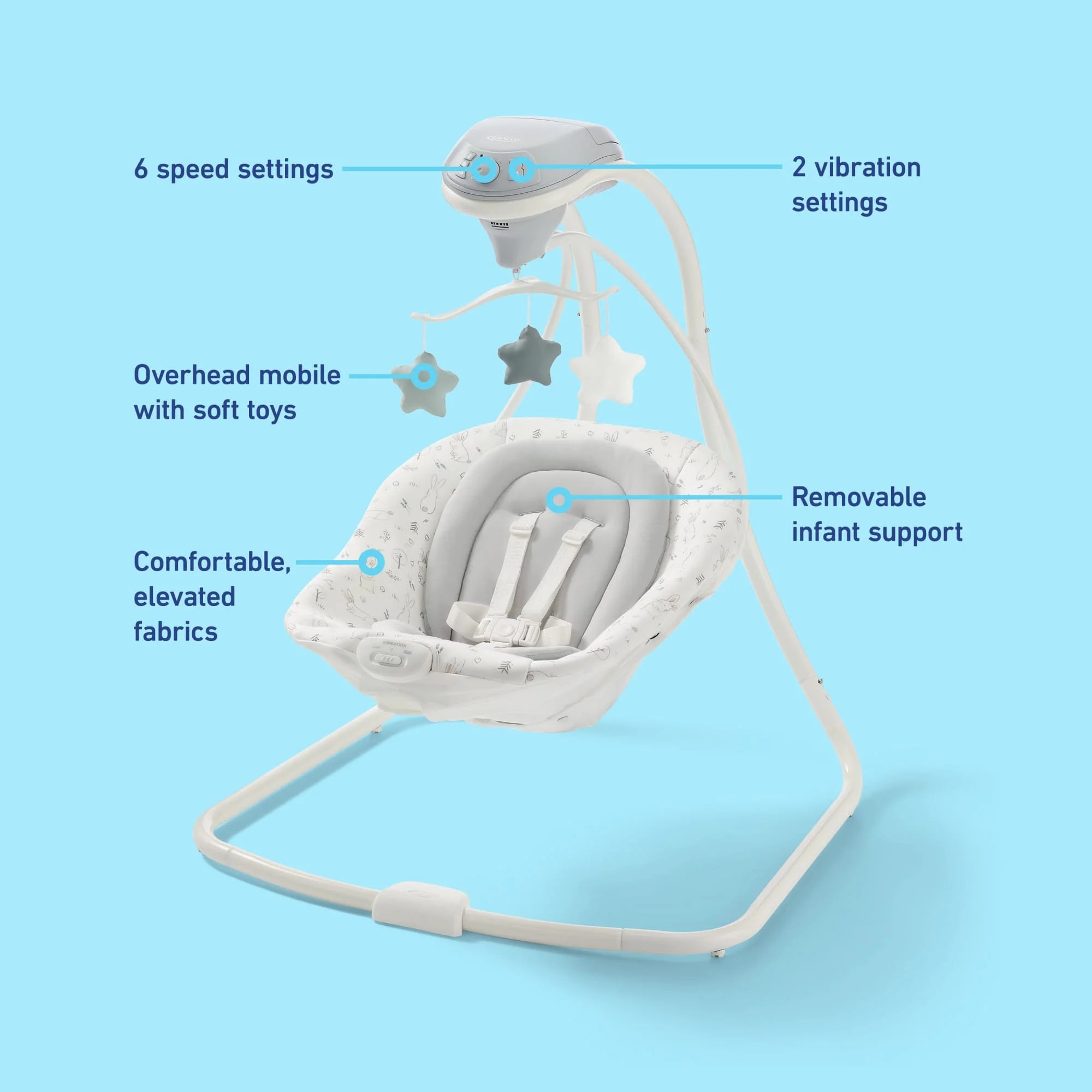 Simple Sway Baby Swing, 5.5 - 30 Lb, Abbington