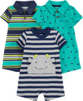 Baby-Boys 3-Pack Rompers