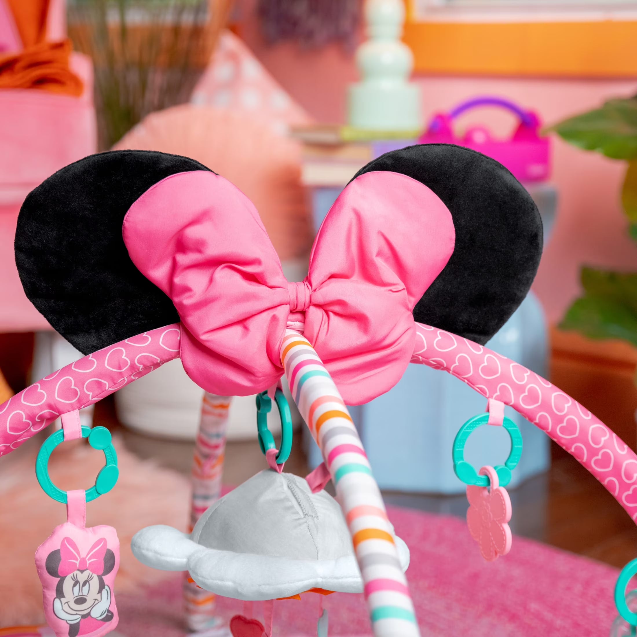 Disney Baby MINNIE MOUSE Forever Besties Activity Gym, Pink, Newborn+